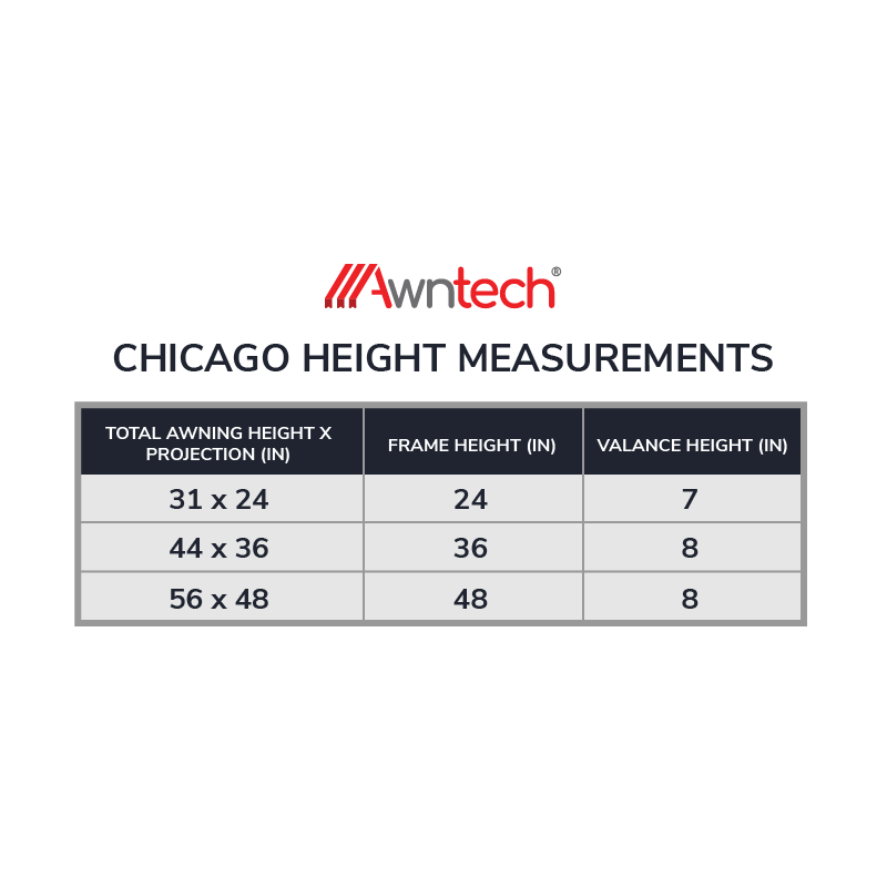6 FT. - Chicago® Awning - Image 3